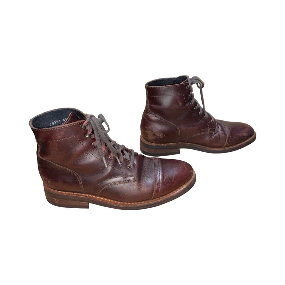 Thursday Boot Company CAPTAIN Brown Leather Cap Toe Combat Boots   Size: US 9.5 - Picture 3 of 8